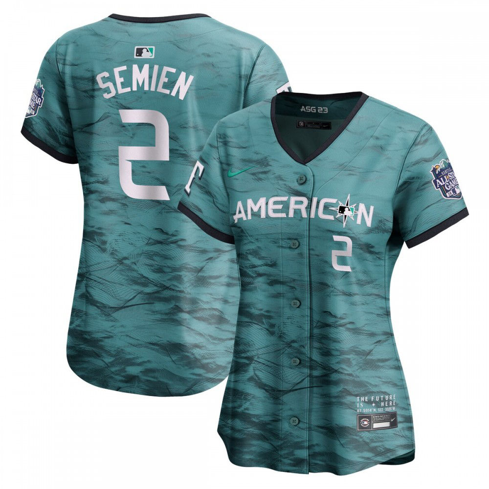 Marcus Semien American League Women's 2023 MLB All-Star Game Limited Player Jersey - Teal-Pro Kit Vault | Brand New 26/27 Sports Jerseys